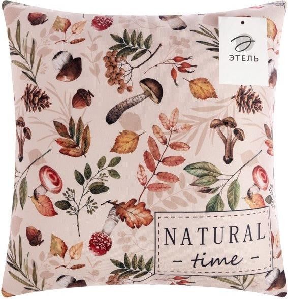 Подушка декоративная "Natural time" 40х40 см, 100% п/э